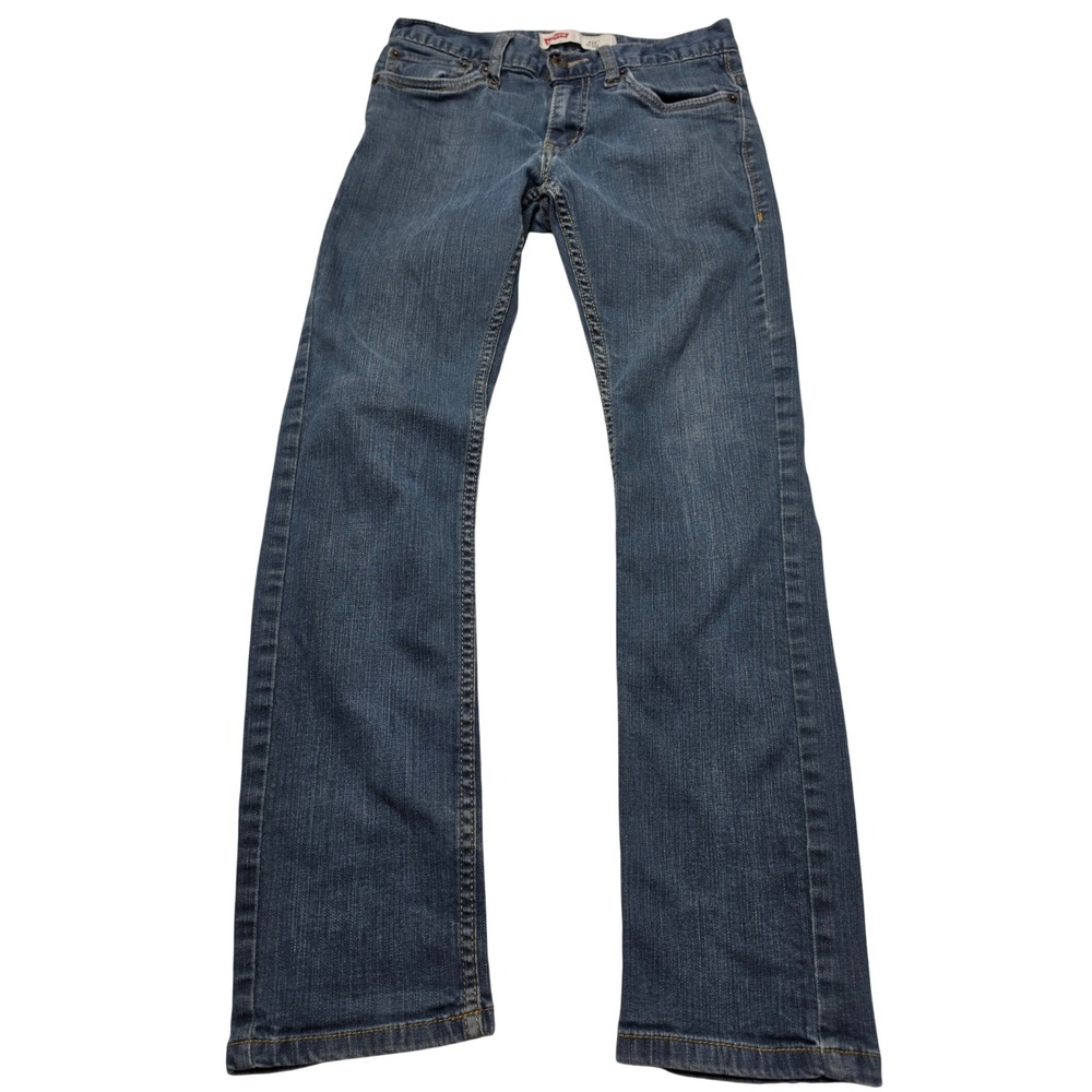 Levis Boys 511 Slim Fit Jeans Medium Wash Blue Denim Size 12 Reg W26 x L26